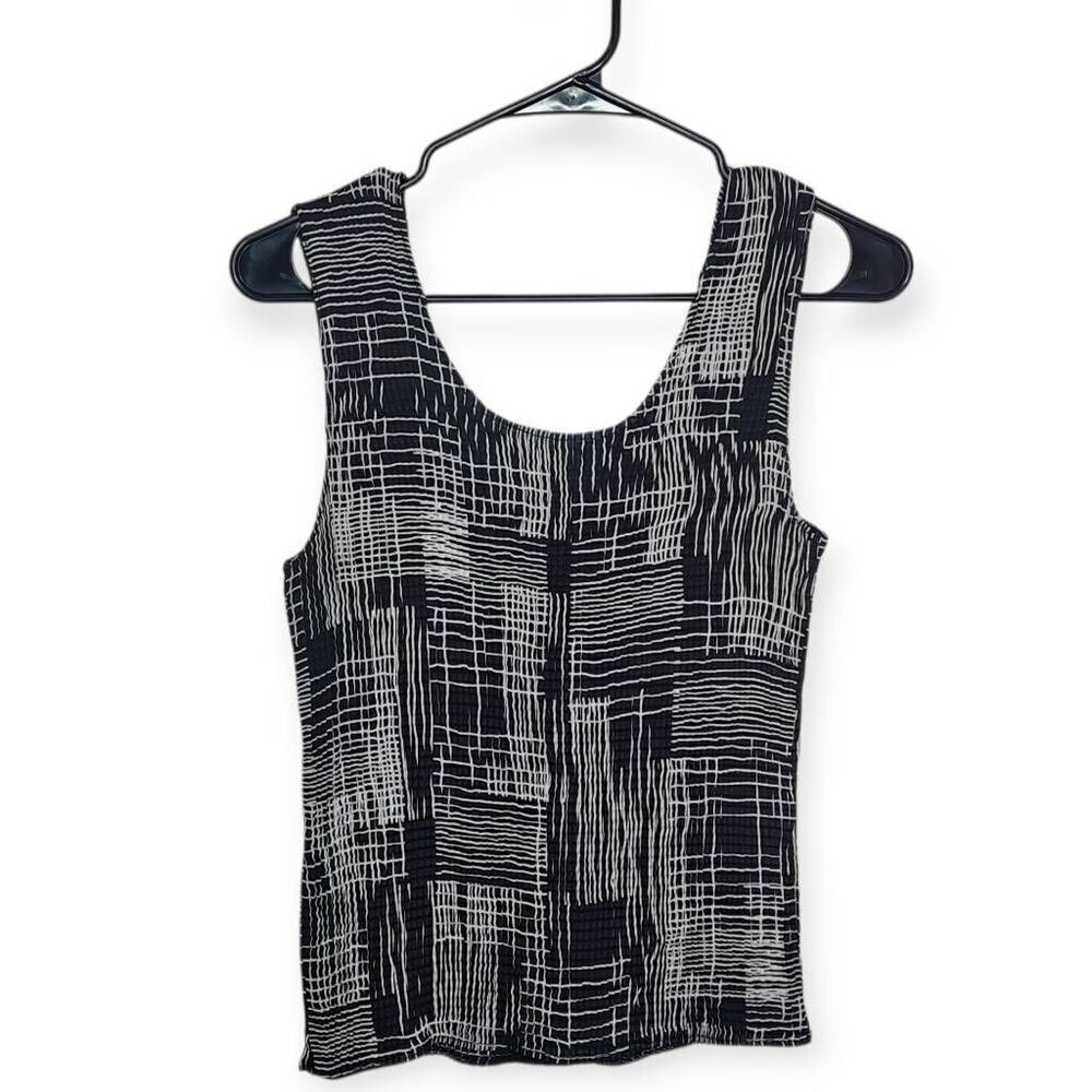 Nicola Women's Vintage 90s Geometric Accordion Stretch Going Out Top size Medium